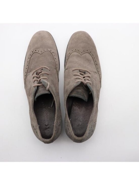 John Varvatos Wing Tip Dress Shoes Men\'s Size 7.5 M Gray Suede Lace Up main image 5